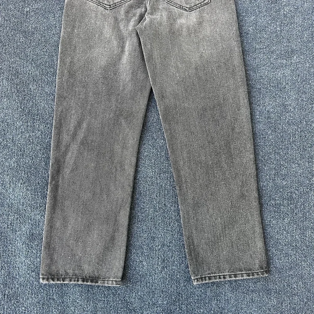 And Now This‎ Jeans Womens 25 Gray High Rise Straight Cropped Criss Cross Dumont
